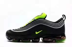 nike air vapormax 97 breathable lightweight cushion chaussures black green